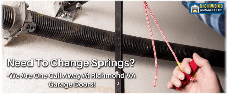 Broken Garage Door Spring Richmond VA